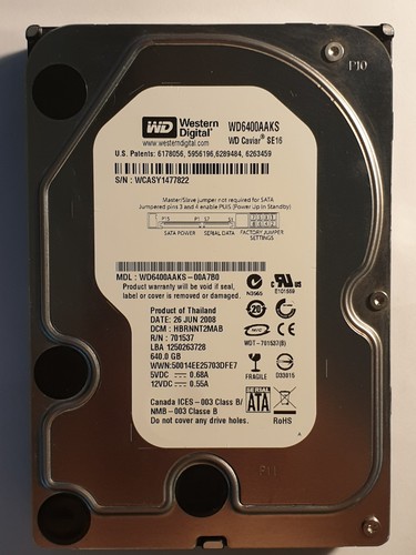 Sata hdd western - sata, wd