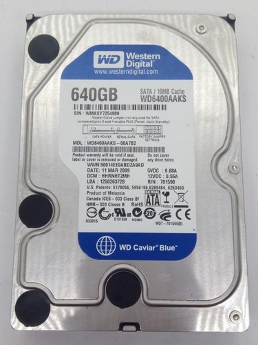 Western digital 640 sata - 640, gb
