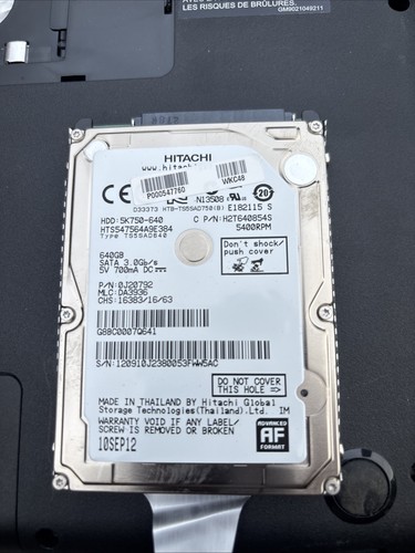 Festplatte 640gb von hitachi - von,