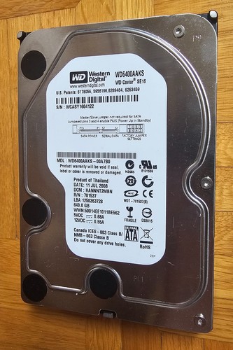 Western digital 640gb 5 - digital, 3,5"