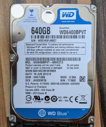 Western digital wd6400bpvt - western,