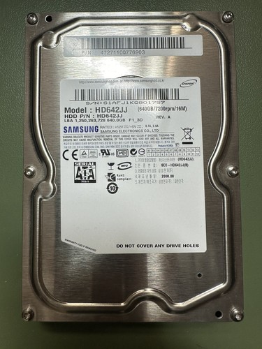 Hdd festplatte samsung - hdd, 640gb