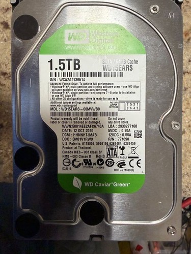 Caviar green hdd - green, 2,14tb
