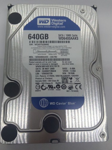 Western digital 640gb sata - digital,