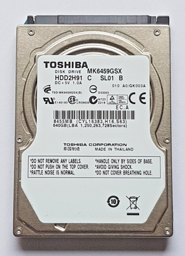 640 sata toshiba mk6459gsx - gb,