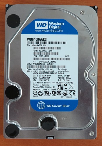 640 sata festplatte - 640, gb