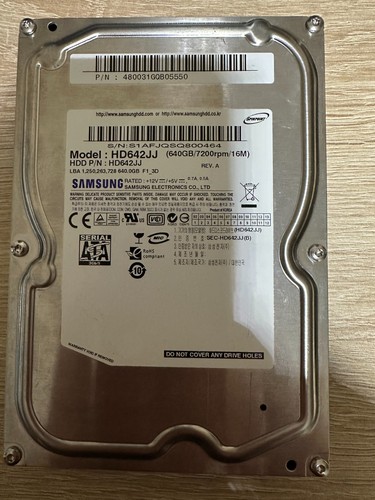 Samsung spinpoint 640gb hdd - samsung, f1