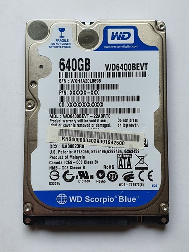 640 sata western digital - gb,