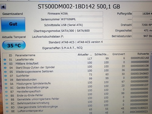 Seagate 500gb festplatte - 4x,