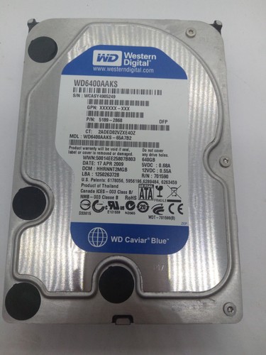 Western digital 640gb sata - 640gb,