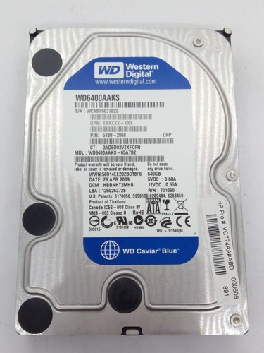 Western digital 640 - western, gb