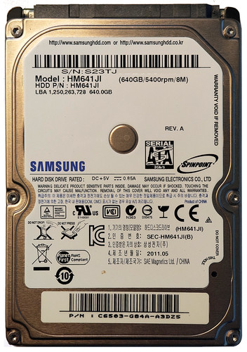 Samsung spinpoint hm641ji hdd - samsung,