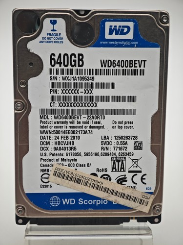 Western digital blue - western, 640gb